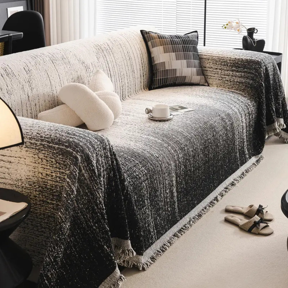 Lisslune | Neutral Tone Chenille Sofa Cover