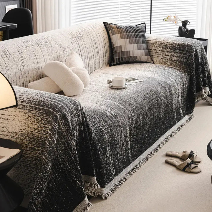 Lisslune | Neutral Tone Chenille Sofa Cover