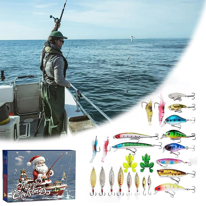 Lisslune | Pre-sale>>24 Days Christmas Countdown Fishing Rod Set