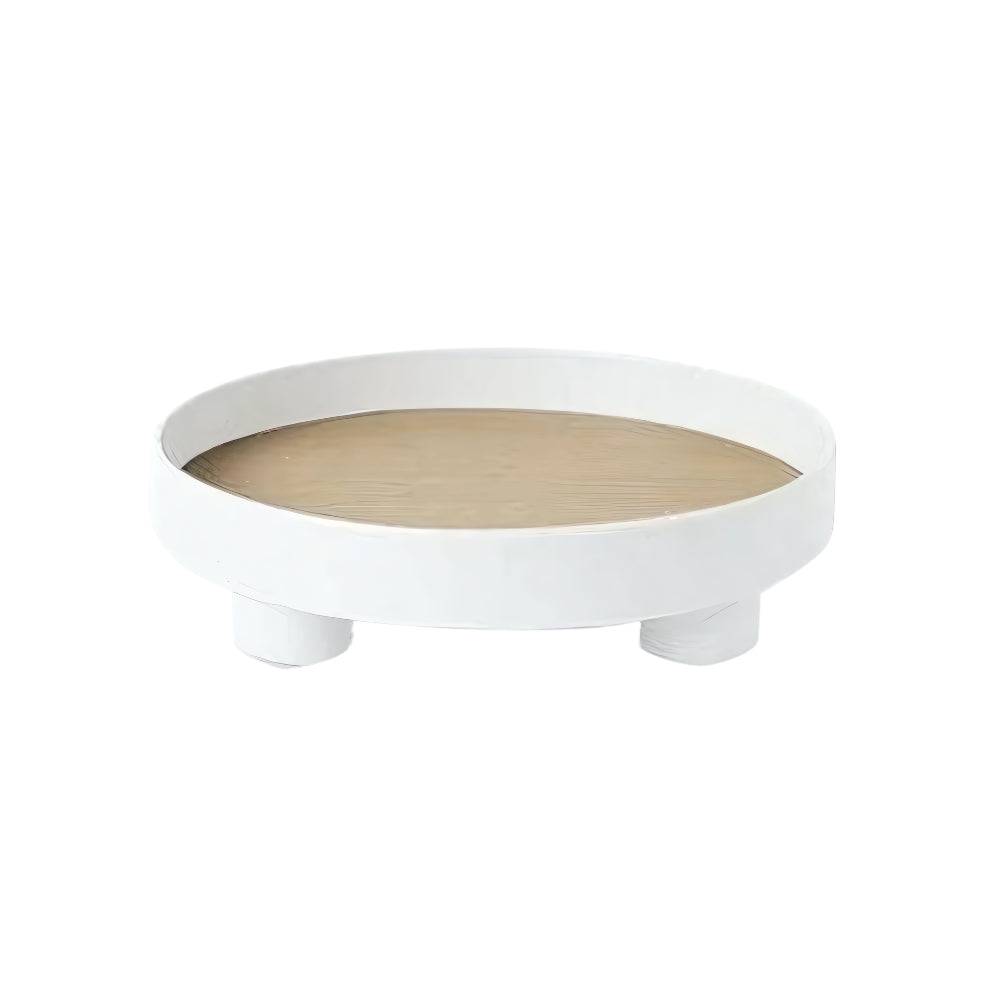 Lisslune | Modern Round Wooden Barbara Tray