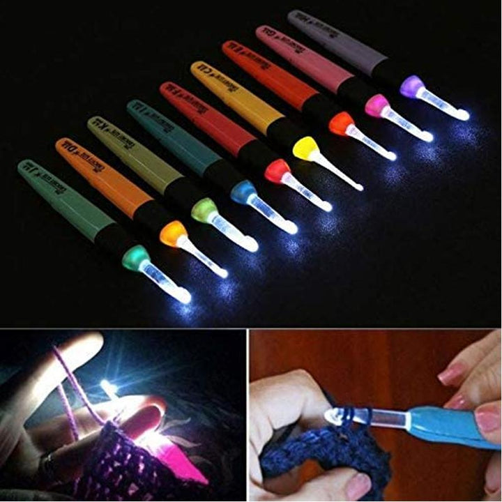Lisslune | LED Light Crochet Hooks (9 Pieces)