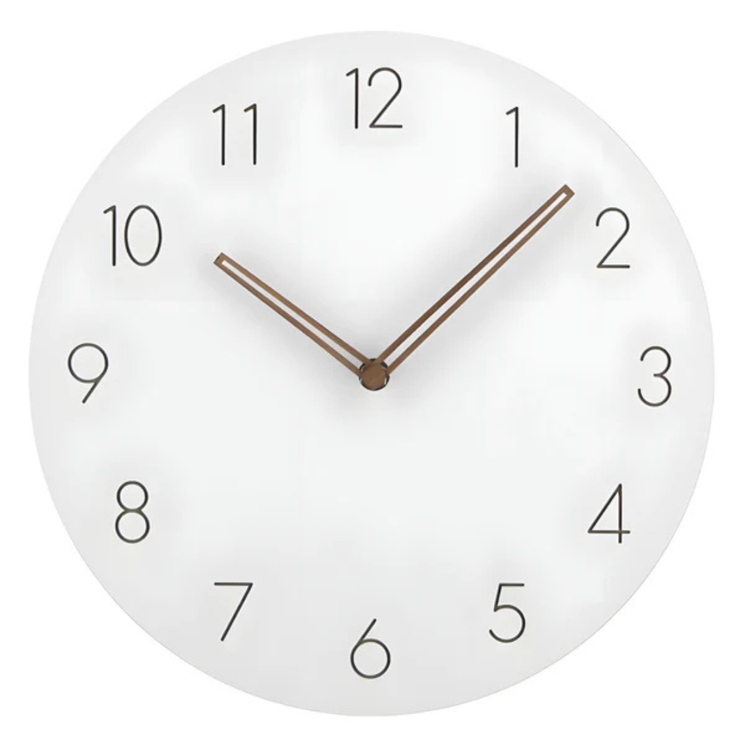 Lisslune | Large Wooden Wall Clock – Minimalist Design with Silent Movement