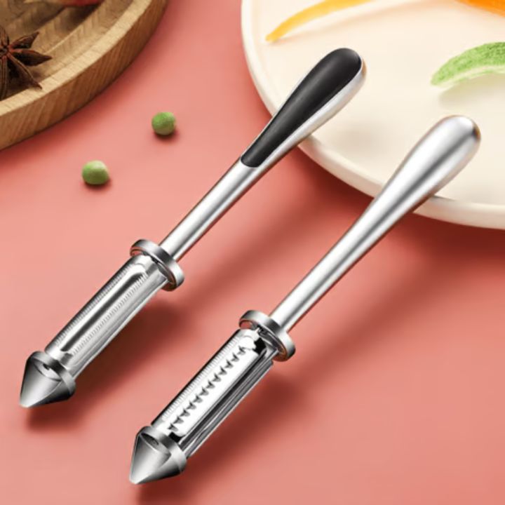 Lisslune | 3-in-1 stainless steel vegetable peeler