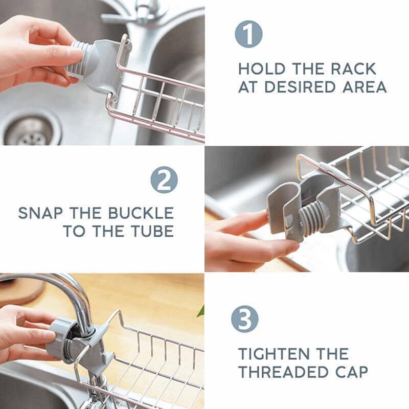 Lisslune | Kitchen Sink Organizer Shelf