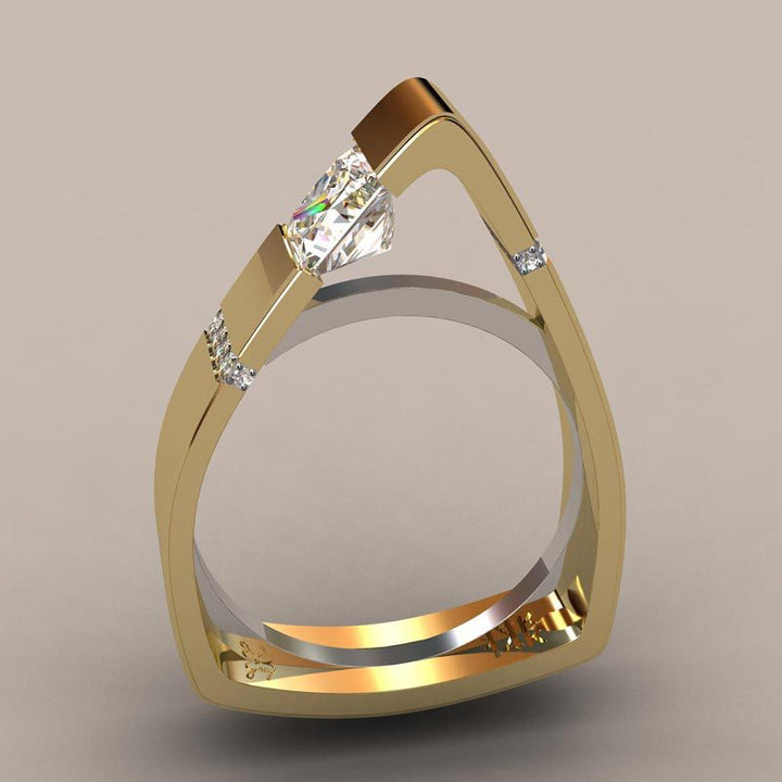 Lisslune | Fashion New Ring With Red Stones For Women Vintage Crystal Zircon Rings