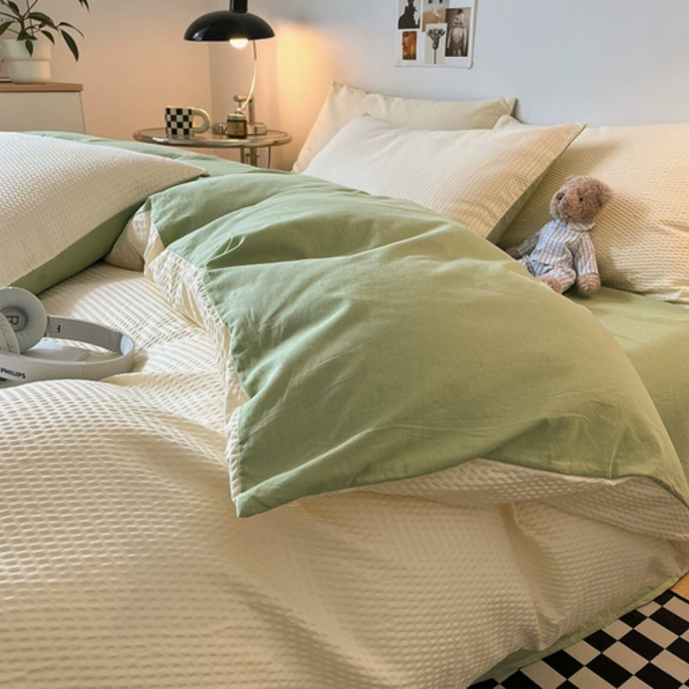 Lisslune | Beaumont Ultra-Soft Waffle Duvet Set | 3pcs Set