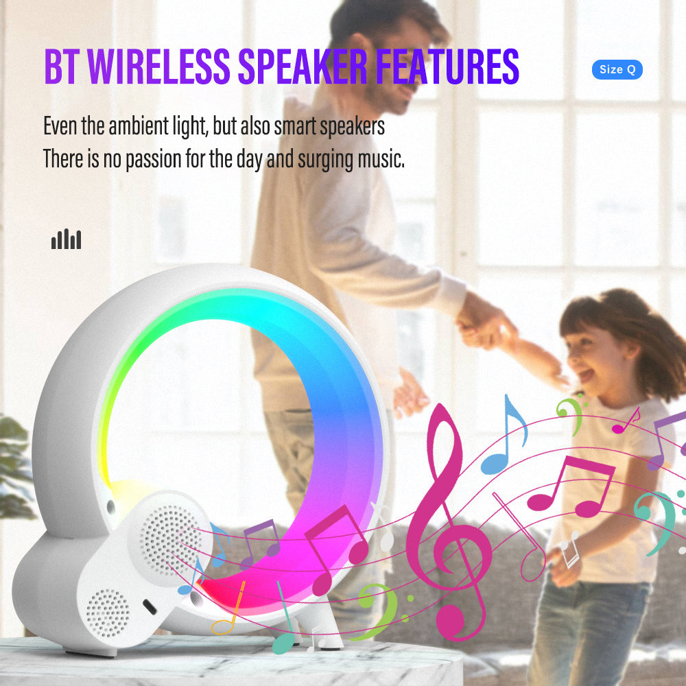 Lisslune | 3-in-1 Bluetooth Speaker and Alarm Clock Lamp - Lit Lamp Good Gifts for New Home