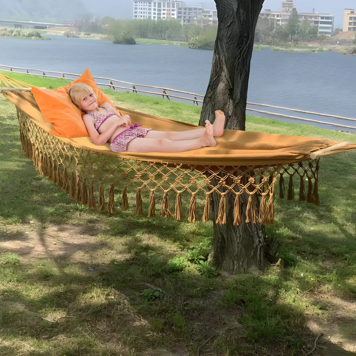 Lisslune | Luxury Hammock – Comfortable and Sturdy Hammock for Garden, Balcony and Camping