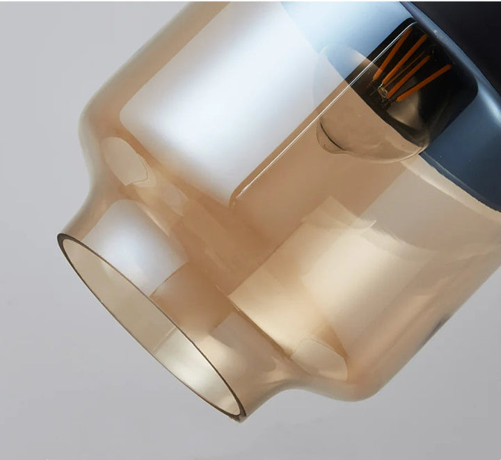 Lisslune | EternaGlow Pendant Light made of Glass and Wood | Elegant Design for Your Home
