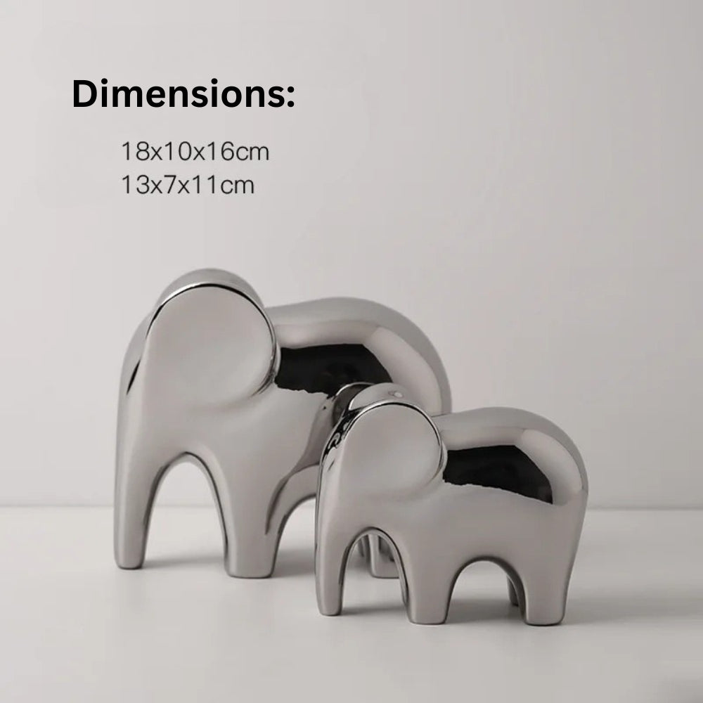 Lisslune | Glossy Modern Elephant Figurine
