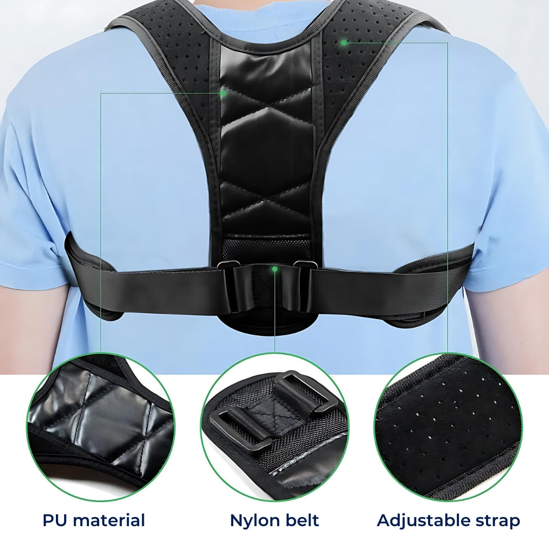 Lisslune | Adjustable Back Brace Posture Corrector for Chronic Pain Relief and Daily Comfort Support