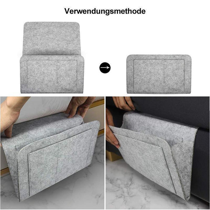 Lisslune | Felt bed hanger storage bag for bed/sofa/table