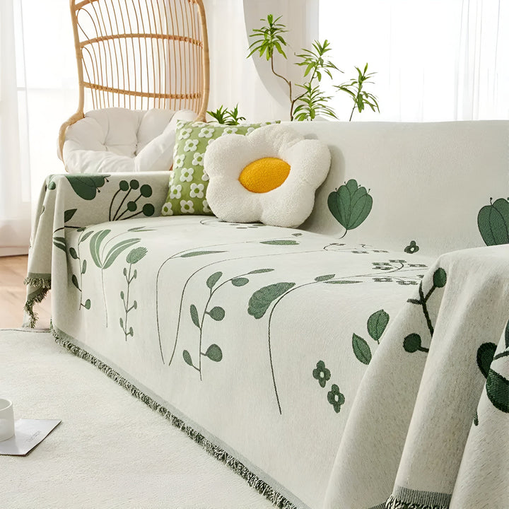 Lisslune | Modern Bloom Reversible Sofa Cover