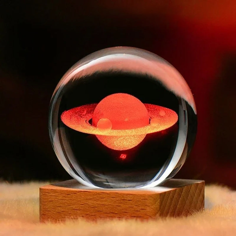 Lisslune | 3D Galaxy Crystal Ball Night Light Decorative Lamp