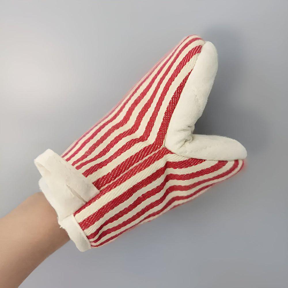 Lisslune | Striped Heat-Resistant Kitchen Mitts