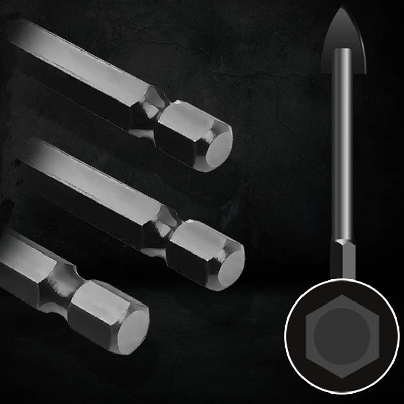 Lisslune | Triangle drill with hexagonal shank made of alloy