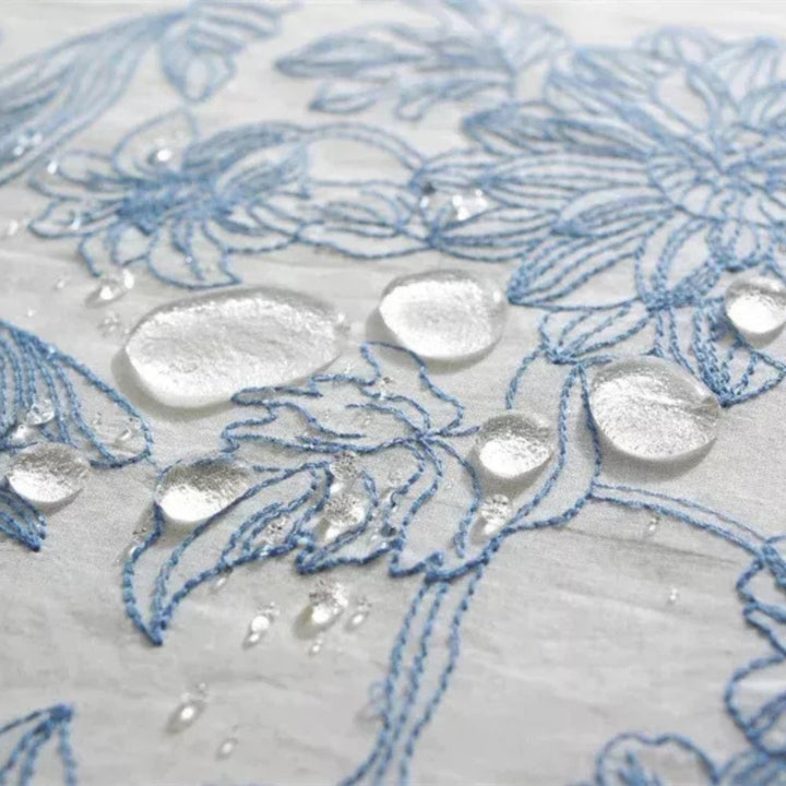 Lisslune | Delfina Blue Floral Lace Tablecloth