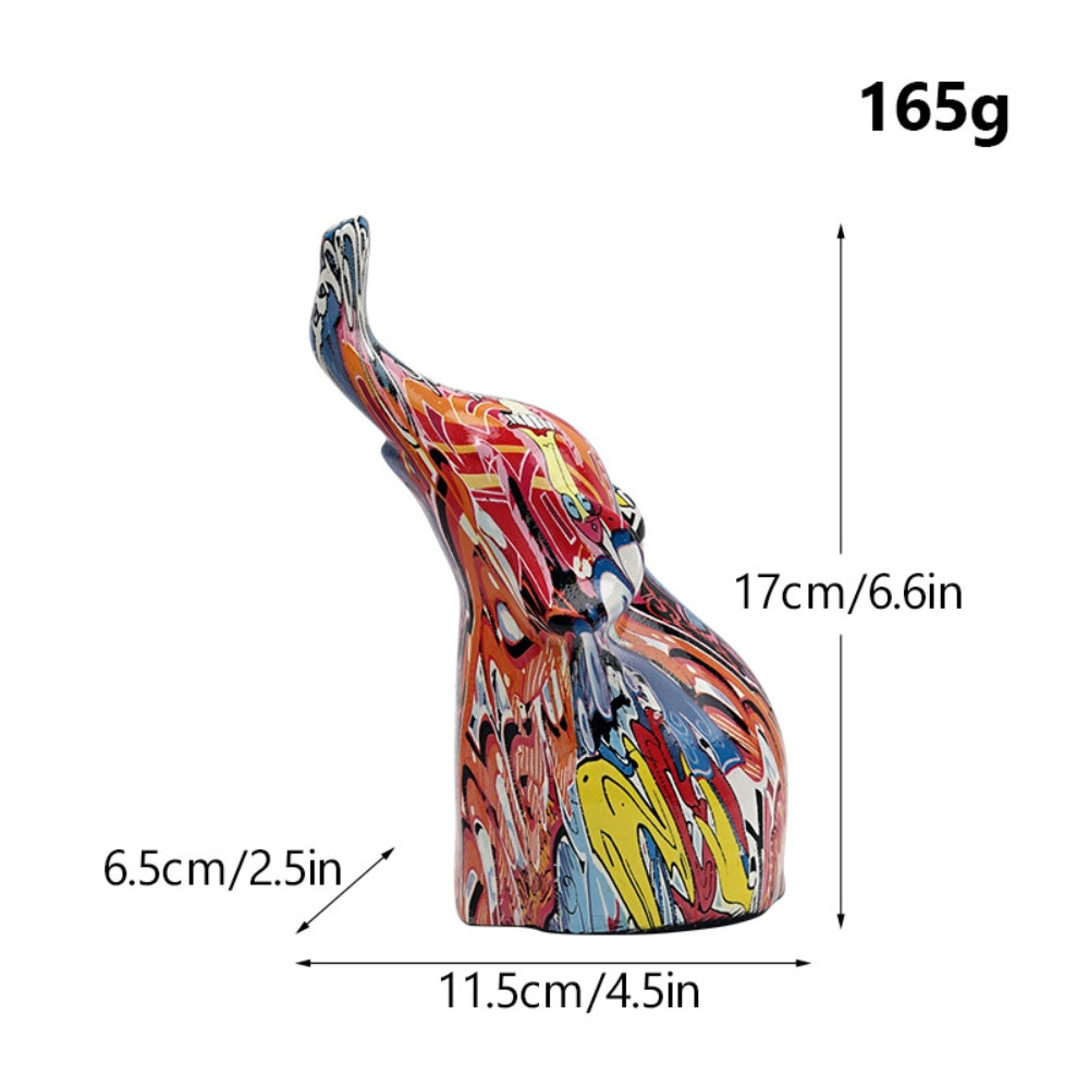 Lisslune | Graffiti Elephant Resin Figurine