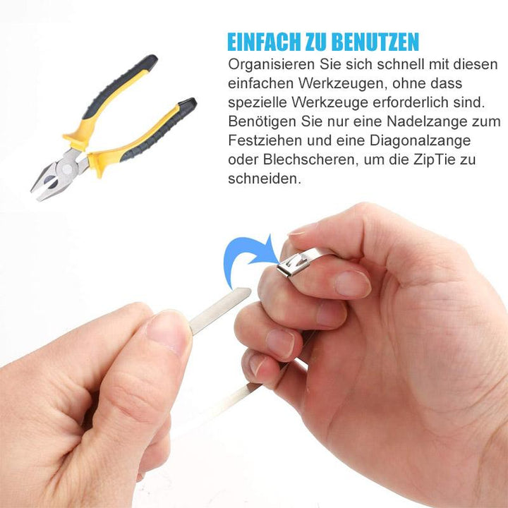 Lisslune | Multi-purpose metal cable ties (100 PIECES)