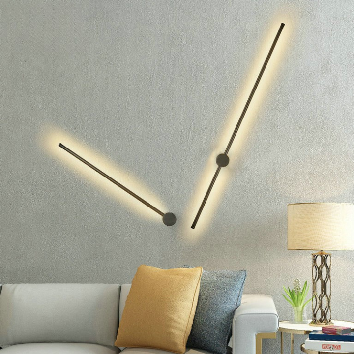 Lisslune | NordicRod – Minimalist Wall Lamp with Plug for Chic Interiors
