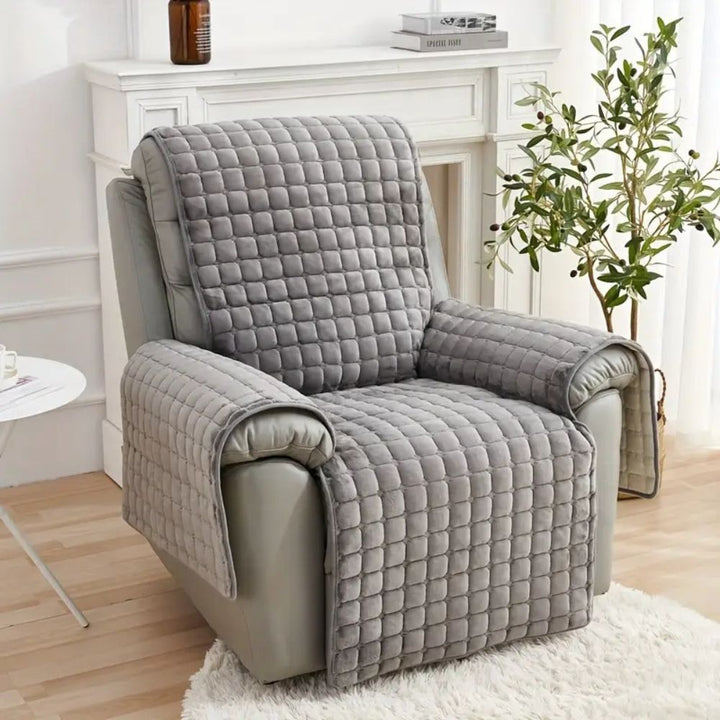 Lisslune | Velvet Grid Recliner Cover
