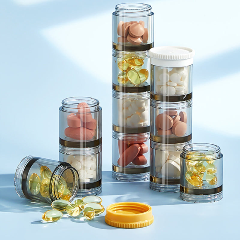 Lisslune | Portable weekly pillbox with large capacity