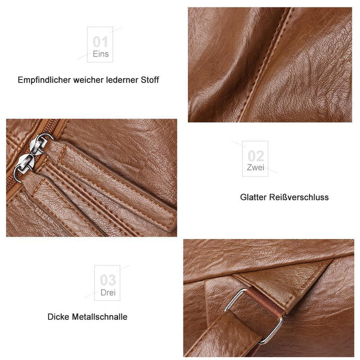 Lisslune | Rucksack with large capacity - Full leather
