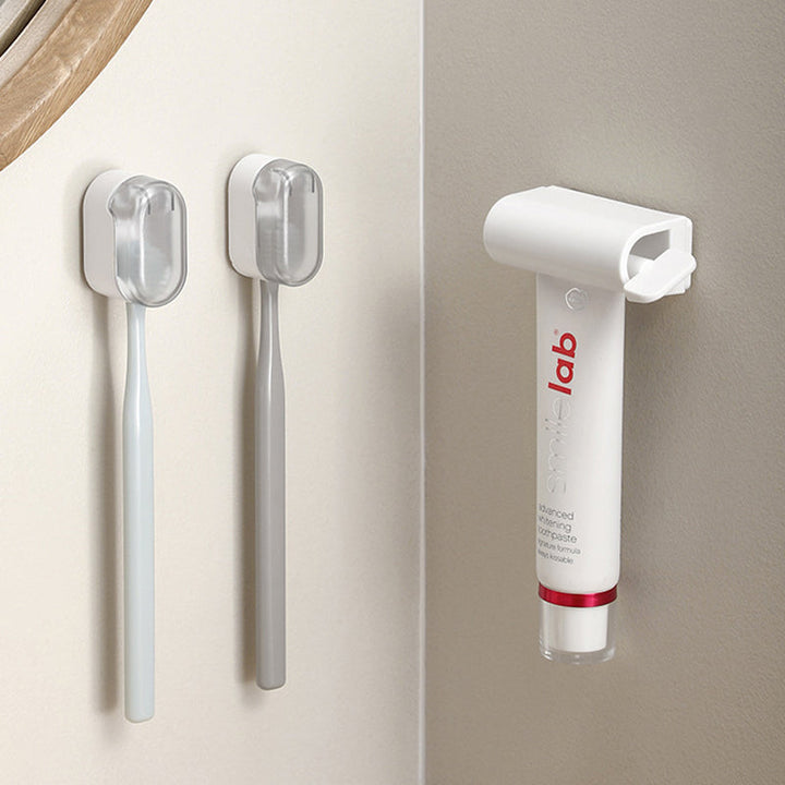 Lisslune | Toothbrush Holder Wall Mount with Cover