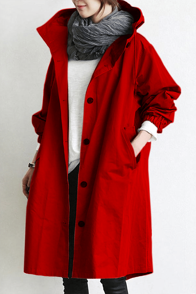 Lisslune | Women's Long Jacket with Hood
