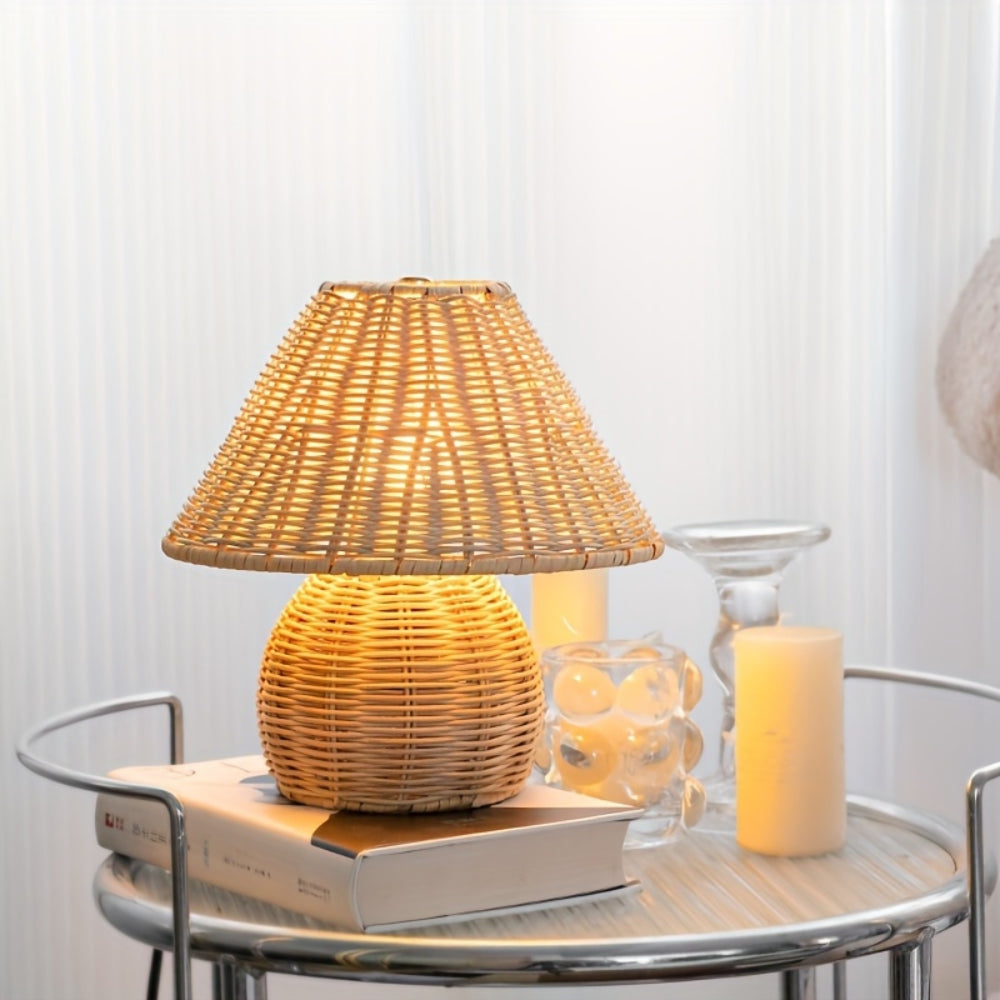 Lisslune | Noya Rattan Table Lamp Home Decor