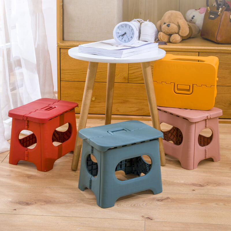 Lisslune | Folding Step Stool with Handle | Lightweight. Durable & Space-Saving for Kitchen. Bathroom. Office & Outdoor Use