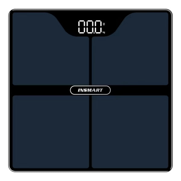 Lisslune | Premium Black Digital Bathroom Scale - Advanced Body Measurement & Weight Tracking