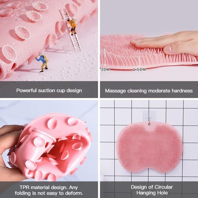 Lisslune | Shower Foot & Back Cleaner, Massage Pad