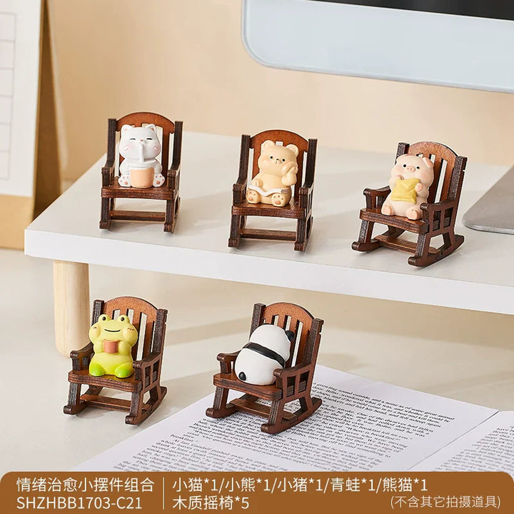 Lisslune | Cute Stress-Relief Desk Decor: Mood-Boosting Office Trinket for Gals
