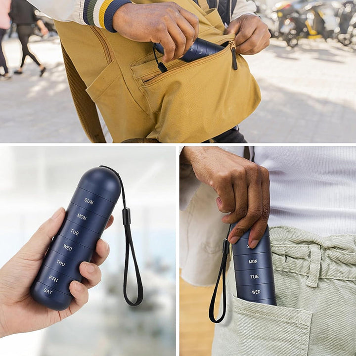 Lisslune | 7-Day Portable Pill Organizer for Travel