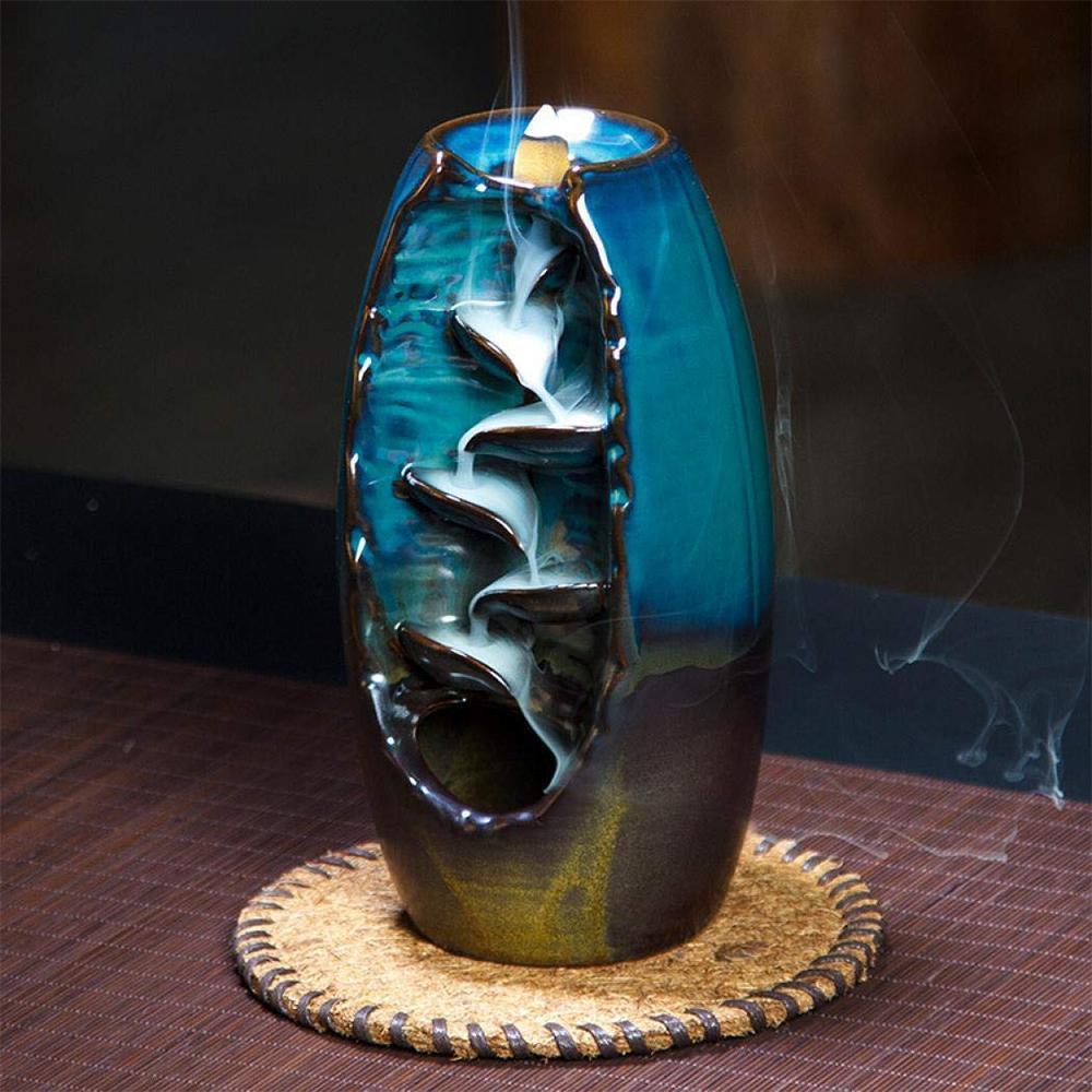 Lisslune | ZenFlow - Handcrafted Incense Holder with Fascinating Waterfall Incense Effect