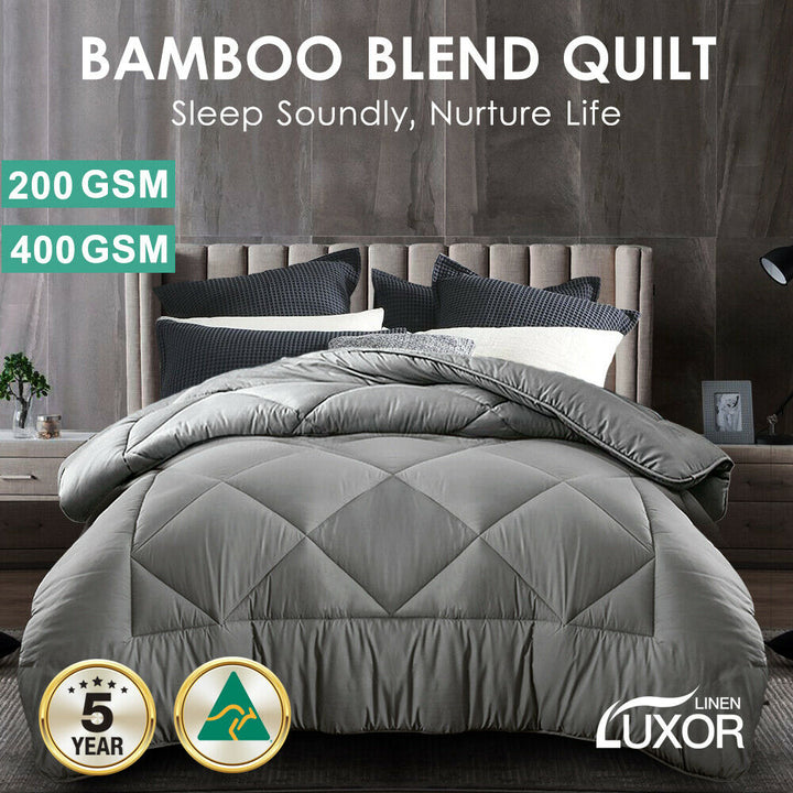 Lisslune | Doona Quilt Microfiber - All Seasons - Gray