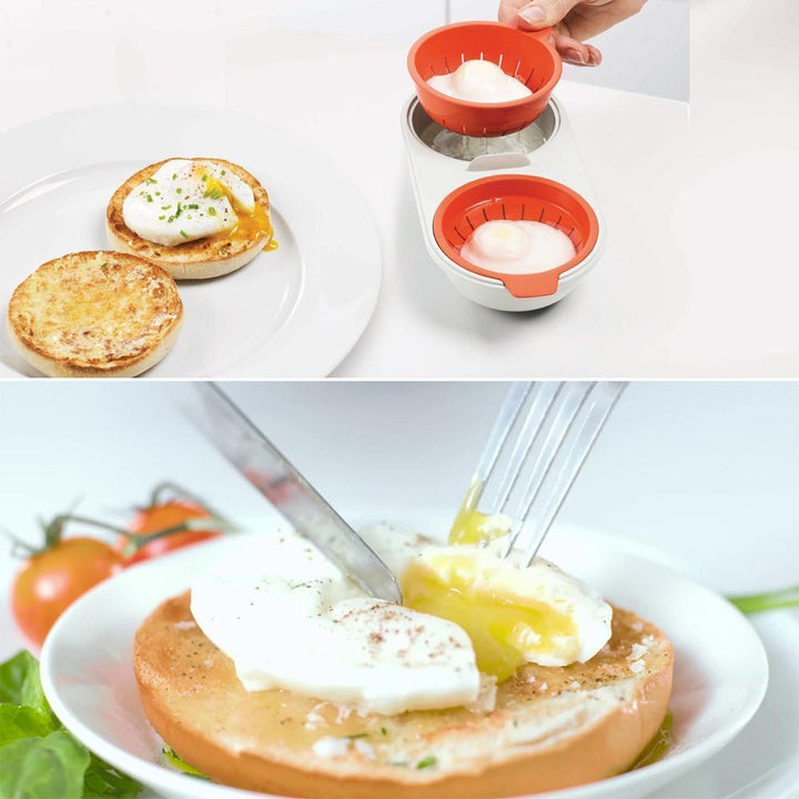 Lisslune | Bequee Microwave Egg Cooker Steamed Egg Cooker, orange