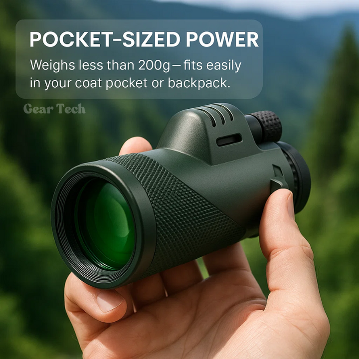 Lisslune | Compact 600x Ultra-Zoom Monocular | HD Lens, Lightweight & Perfect for Hiking, Birdwatching, and Sports Events