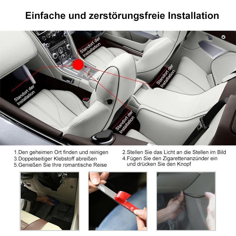 Lisslune | Car interior light with sound active function and wireless remote control