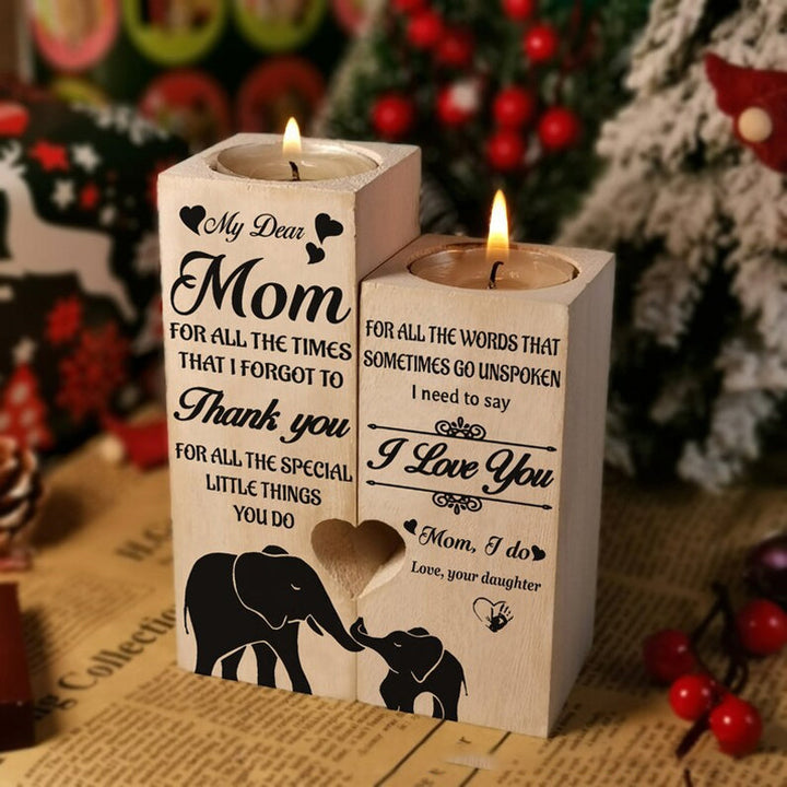Lisslune | Creative candle holder made of wood