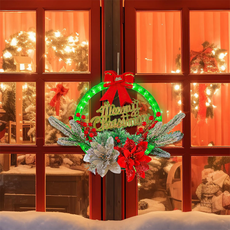Lisslune | Christmas Wreaths with LED Light