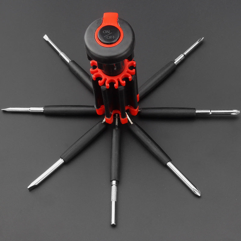 Lisslune | 8-in-1 screwdriver with LED flashlight