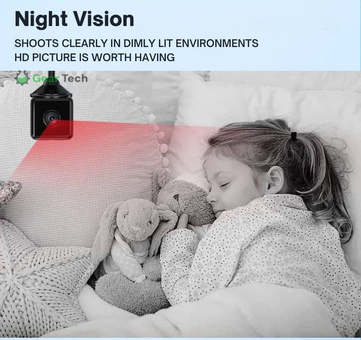 Lisslune | 1080P Wireless WiFi Security Camera | Weather-Resistant, App-Controlled & Ideal for Indoor and Outdoor Surveillance | Small Closed Circuit Camera