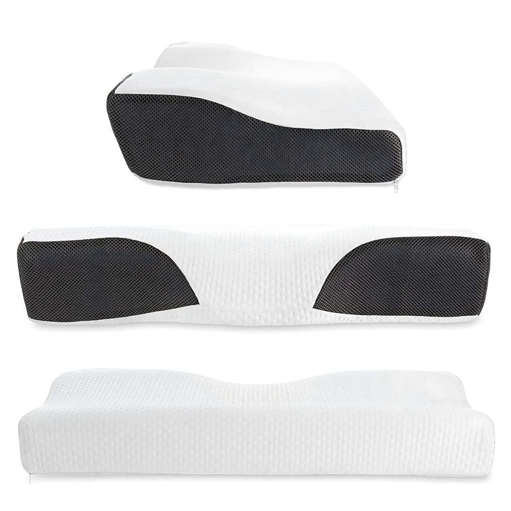 Lisslune | Memory Foam Neck Support Pillow - Contoured Design for Neck Pain Relief & Improved Sleep Quality