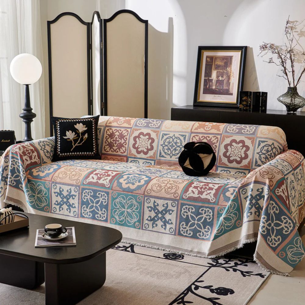 Lisslune | Vintage Mosaic Sofa Cover