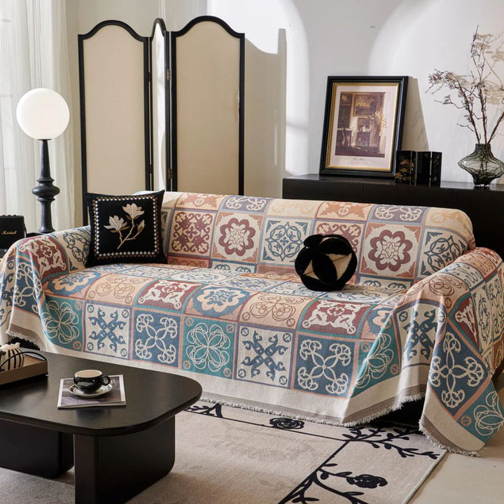 Lisslune | Vintage Mosaic Sofa Cover