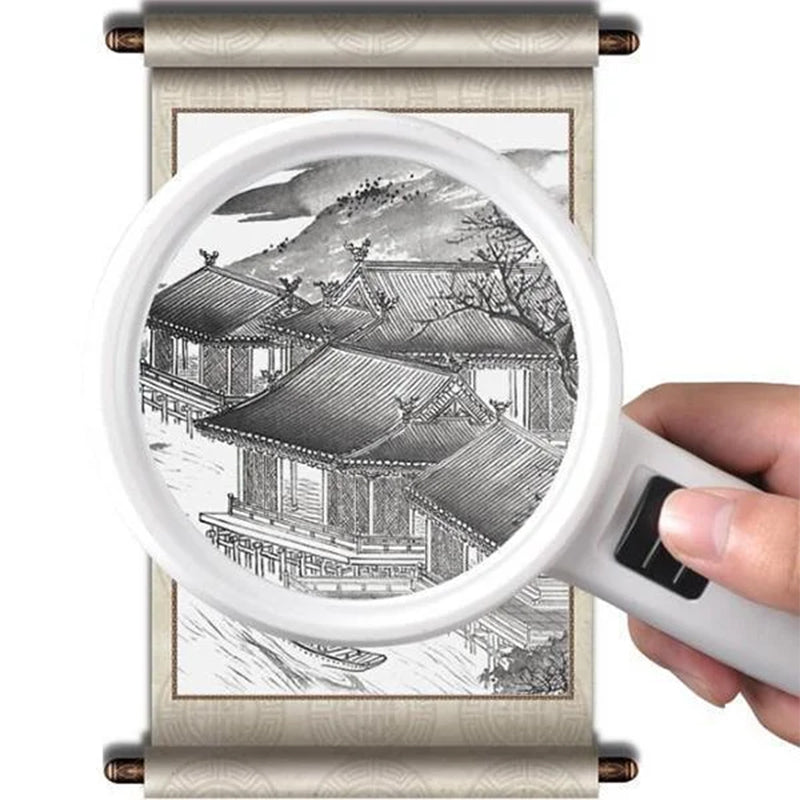 Lisslune | 30x optical magnifying glass with LED light