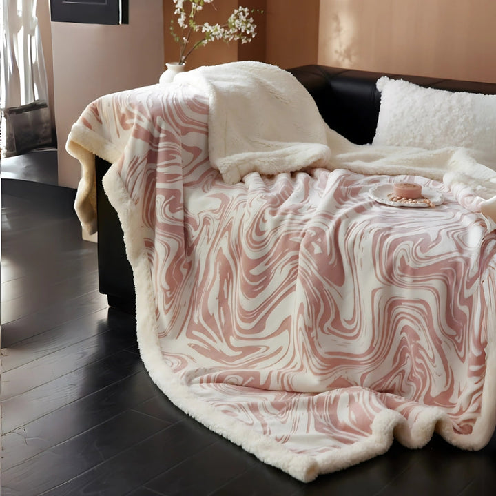 Lisslune | Marble Swirl Snuggle Blanket