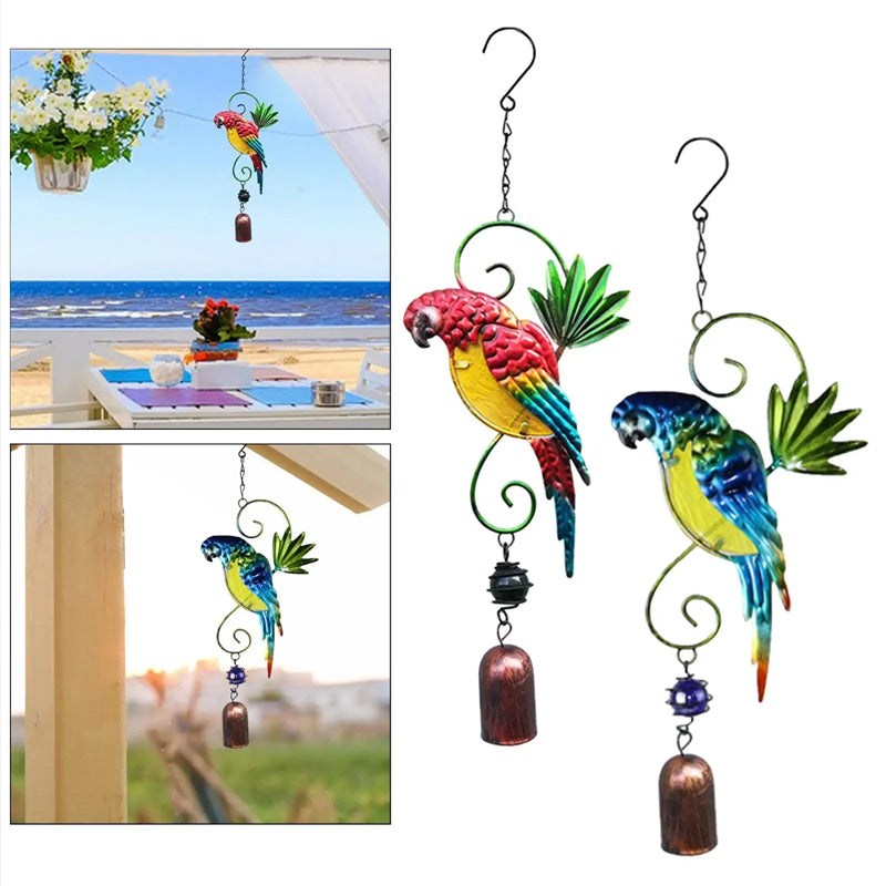Lisslune | Three-dimensional parrot wind chime, hanging decoration